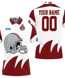 Show Your Support for the Ncaa Ohio State Buckeyes with a Personalized 3D Polo Shirt in All-Over Print