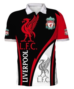 Show Your Team Pride with a Liverpool FC Custom Name Mickey Mouse Polo Shirt Featuring All Over Print and 3D T-Shirt