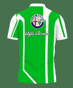 Show off Your Style in Green: 3D Printed Alfa Romeo Ttt-Hl Polo Shirt Ver 2 with Breathable Fabric