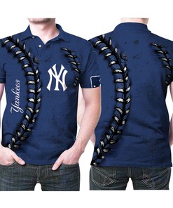 Show off Your Yankees Pride with an MLB Baseball Logo Team Polo Shirt