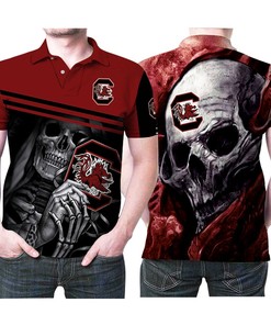 Show off your University American Football Team spirit with this South Carolina Gamecocks Football NFL 3D Polo Shirt