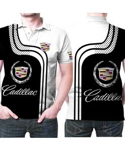 Show off your love for Cadillac with Cadillac Luxury Supercar Logo Pattern 3d Designed All-Over Personalized Polo Shirt