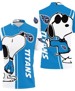 Show off your love for Cartoon character Snoopy and the Tennessee Titans with the Snoopy Lover 3D Polo Shirt