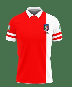 Show off your love for Italy with this 3D Printed Italy Euro Champions Tnt-Va Polo Shirt Ver 1 in Red