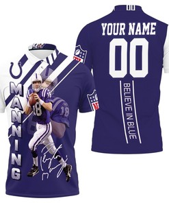 Show off your love for Peyton Manning with our personalized Colts Peyton Manning 3D polo shirt featuring a custom design
