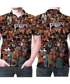 Show off your love for Rapper Legends with Hip Hop Underground Wu Tang Clan West Side 3D Polo Shirt