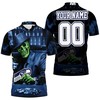 Show off your love for Seattle sports this Skull Play Seattle Seahawks Card Personalized 3D All Over Print Polo Shirt