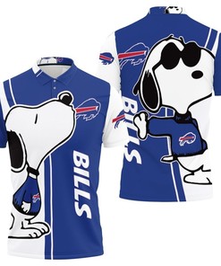 Show off your love for Snoopy and the Bills with Buffalo Bills Snoopy Lover 3d Printed Breathable Polo Shirt