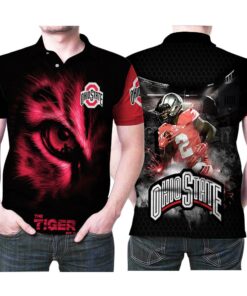 Show off your love for the team Ohio State Buckeyes Tiger Eye The Best Of Legend Football Team Polo Shirt.