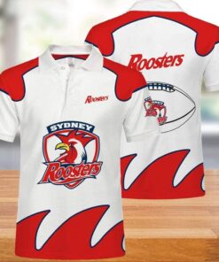 Show off your support for the team with this Casual Summer Short Polo Shirt featuring NRL Sydney Roosters design.