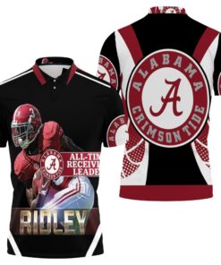 Show support for the Alabama Crimson Tide with Calvin Ridley's polo shirt featuring all-over print