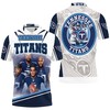 Show support for the Tennessee Titans' A.F.C. South division championship and Super Bowl appearance 3D polo shirt