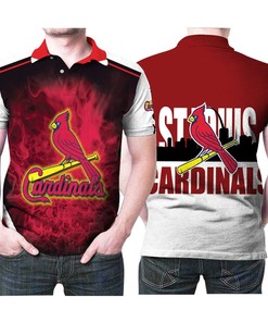 Show your love St Louis Cardinals Mlb Baseball Team Logo Pattern 3D All Over Print Polo Shirt with Breathable Fabric