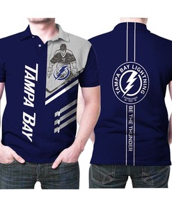 Show your love for Tampa Bay Lightning Nfl Ice Hockey Team Logo 3D All Over Print Polo Shirt with Breathable Fabric