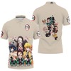 Show your love for Tanjiro, Nezuko, and Inosuke with the Kimetsu No Yaiba Polo Shirt