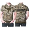 Show your love for Texas Longhorns Camouflage Pattern Us Flag 3D All Over Print Polo Shirt