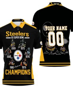 Show your love for the Pittsburgh Steelers with a personalized 2020 NFL season Snoopy vs Peanuts polo shirt