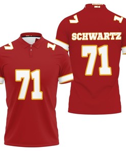Show your support for Mitchell Schwartz and the Kansas City Chiefs with this inspired 3D all over print polo shirt.