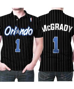 Show your support for the team this Art Orlando Magic Tracy Mcgrady #1 Great Player Nba Basketball Team Logo Polo Shirt.