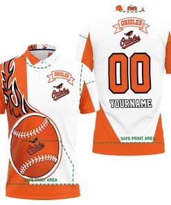 Show your team spirit with our Personalized Baltimore Orioles 3D Polo Shirt featuring All Over Print.