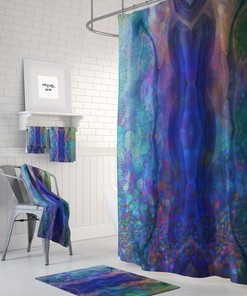 Shower Curtain, Boho Decor, Gypsy Dreaming with Vintage Shower Curtains Print