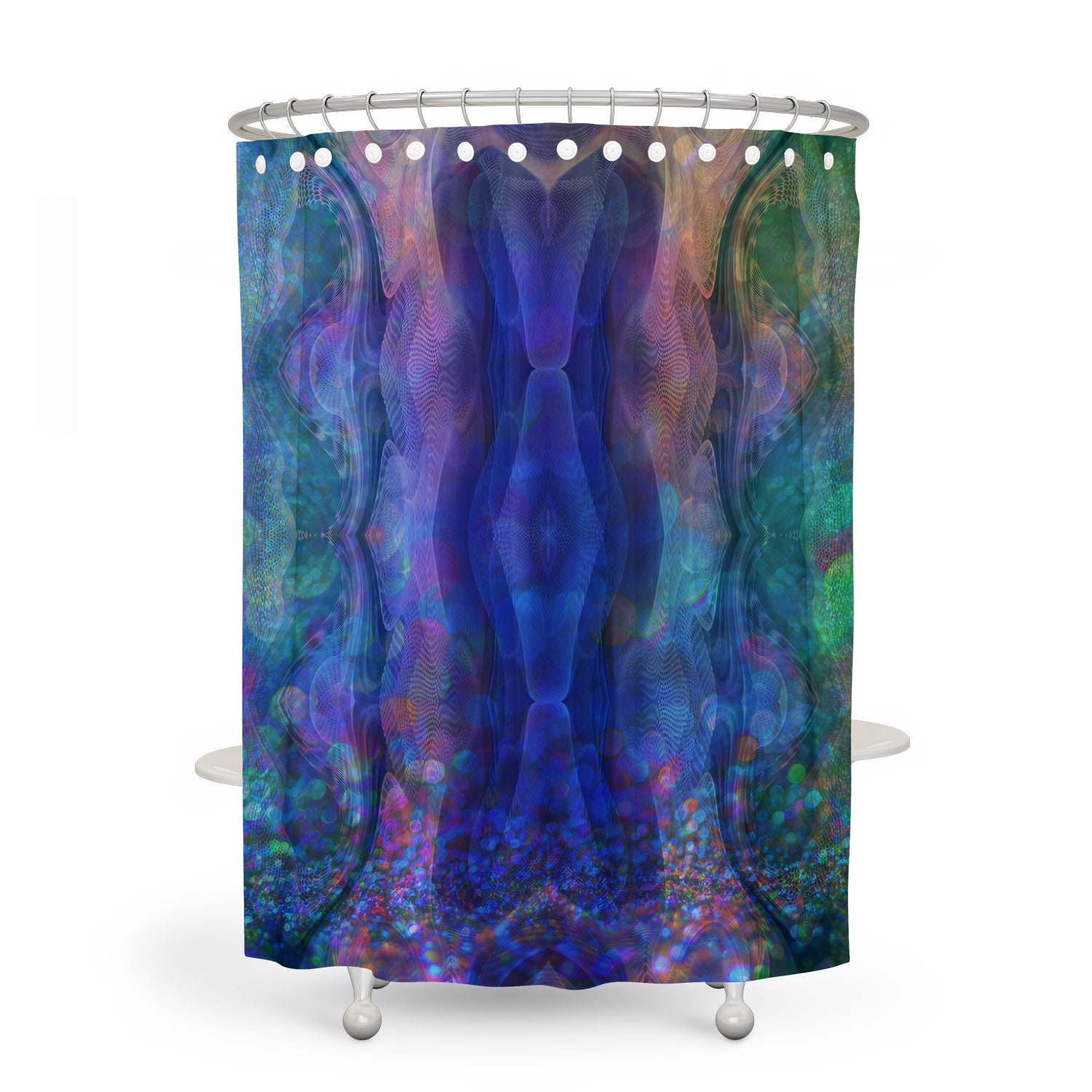 Shower Curtain, Boho Decor, Gypsy Dreaming with Vintage Shower Curtains Print - Image 2