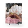 Shower Curtain Set for Restroom Decor - 71 x 71 inch Design and Bath Accessories Included