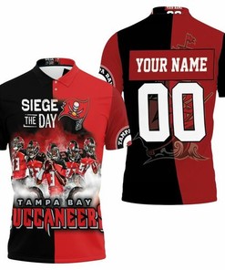 Siege the day with a personalized Tampa Bay Buccaneers NFC South Champions Super Bowl 2021 3D All Over Print Polo Shirt