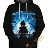 Silhouette of Vegeta Hoodie with 3D Print