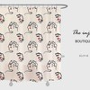 Simple Style Art Line Pattern Shower Curtain | Waterproof & Washable for Bath | Customized Sizes