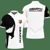 Simple and Chic: 3D Printed Abarth Nct-Va Polo Shirt Ver 2 in White with Personalized 3D Design