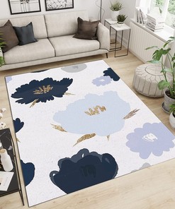 Simple and Cute Abstract Cloud Art Area Rugs with Fine Fluff High Density Living Room, Bedroom