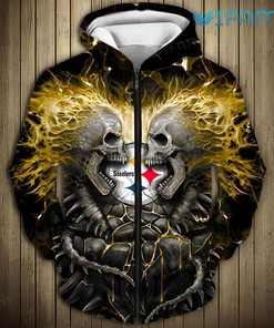 Skeleton Face To Face - Unique Steelers All Over Print Hoodie