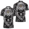 Skull Polo Shirt All Over Print Shirt 3D T-Shirt with Breathable fabric - New Orleans Saints NFL Fans