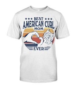 Sleek American Curl Cat T-Shirt For Women - A Cozy And Cute Addition To Your Cat Clothing Collection