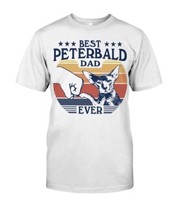 Sleek And Stylish Peterbald Cat T-Shirt For Men - A Perfect Addition To Your Feline Collection