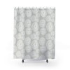 Sleek Contemporary Shower Curtain for a Modern Bathroom, 71 x 71 inch Curtain