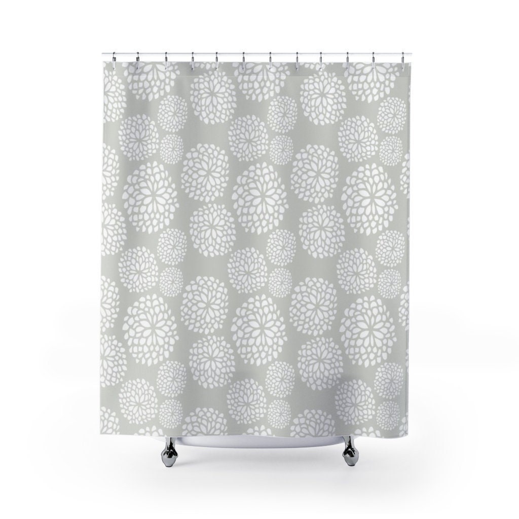 Sleek Contemporary Shower Curtain for a Modern Bathroom, 71 x 71 inch Curtain