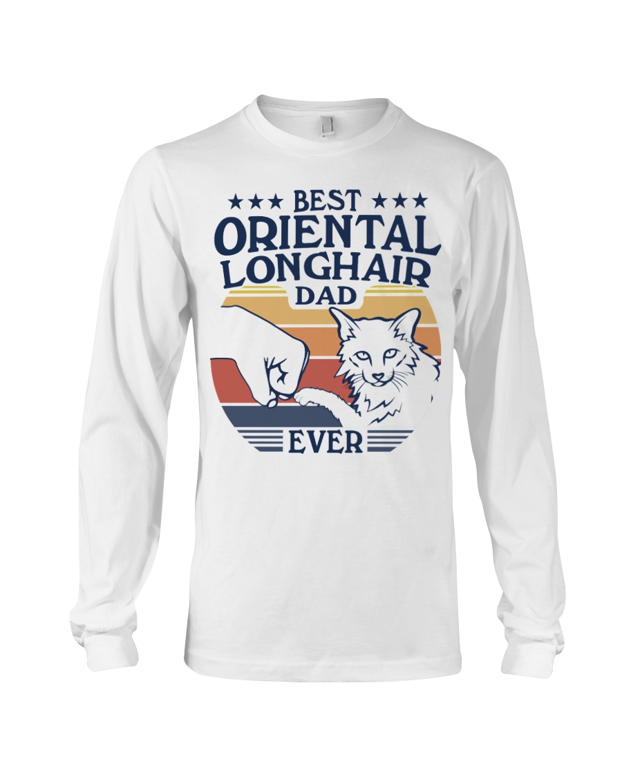 Sleek Oriental Longhair Cat T-Shirt For Men - Celebrate Your Feline Companion In Style - Image 3