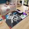 Small Non-Slip Doormat for Bedroom Boys and Teens: Gaming Rugs with Gamepad Controller Print in Living Room