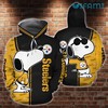 Snoopy Black Gold - Steelers All Over Print Hoodie