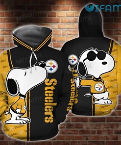 Snoopy Black Gold - Steelers All Over Print Hoodie