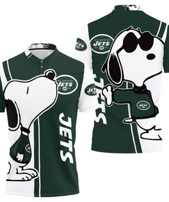 Snoopy Fans Unite: Get Your Hands on This Jets 3D Printed All Over Print Polo Shirt