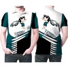 Snoopy Leans On Philadelphia Eagles Logo 3D printed gift for fans polo shirt featuring an all-over print design