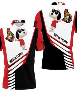 Snoopy Lovers Can Now Celebrate with This Ottawa Senators Snoopy 3D All Over Print Polo Shirt