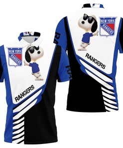 Snoopy Lovers Rejoice: Get Your Hands on This New York Rangers 3D Printed Polo Shirt