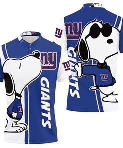 Snoopy Lovers Rejoice! Giants 3D Printed All Over Print Polo Shirt
