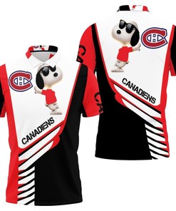 Snoopy and the Montreal Canadiens come together in this playful and unique 3D polo shirt.