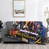 Snuggle Up in Style with Custom Name Disney Descendants Tapestry Blanket - Perfect for Any Fan