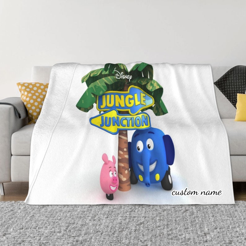 Sofa Full Size Disney Blanket - Personalized Name and Design - Soft and Comfortable for Movie Nights - Image 2